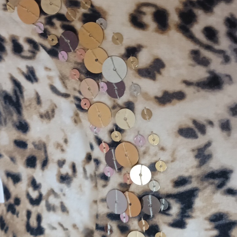 Ruby Rd. Leopard Print Top With Sequins Embelishm… - image 8